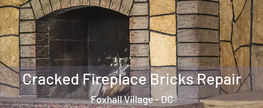 Cracked Fireplace Bricks Repair Foxhall Village - DC