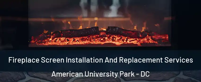 Fireplace Screen Installation And Replacement Services American University Park - DC