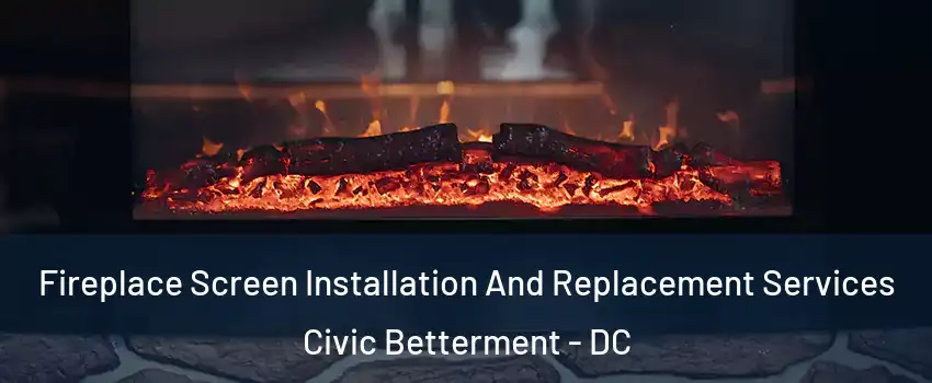 Fireplace Screen Installation And Replacement Services Civic Betterment - DC