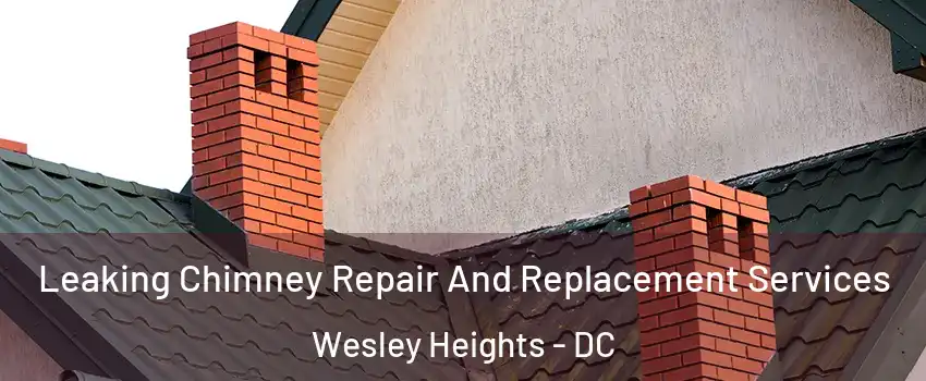 Leaking Chimney Repair And Replacement Services Wesley Heights - DC