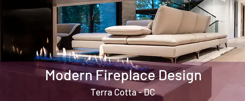 Modern Fireplace Design Terra Cotta - DC